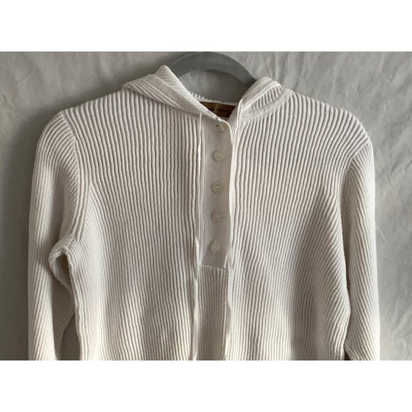 3 Ribbed Top  i.e. Relaxed Fit White Hoodie Old Navy Valerie Steven  M - Picture 7 of 16